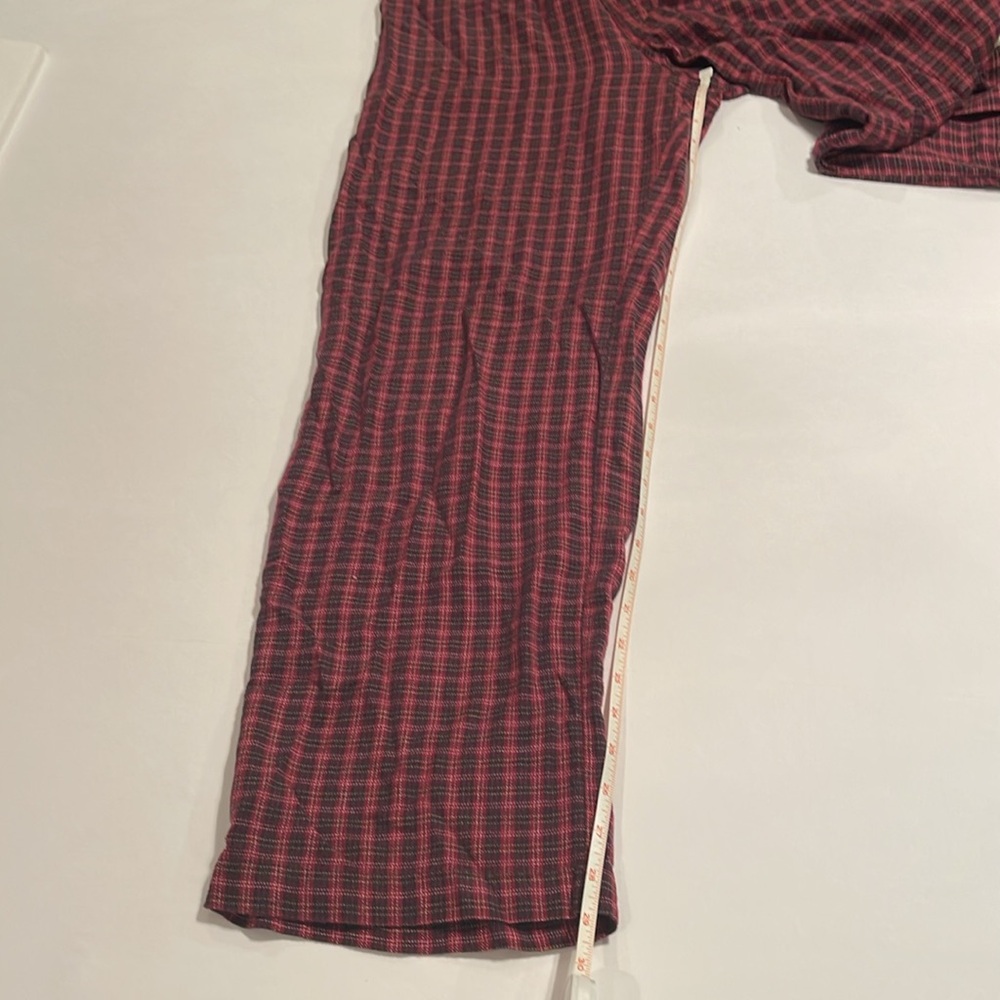 Old Navy Red Plaid Pajama Pants - Picture 3 of 8
